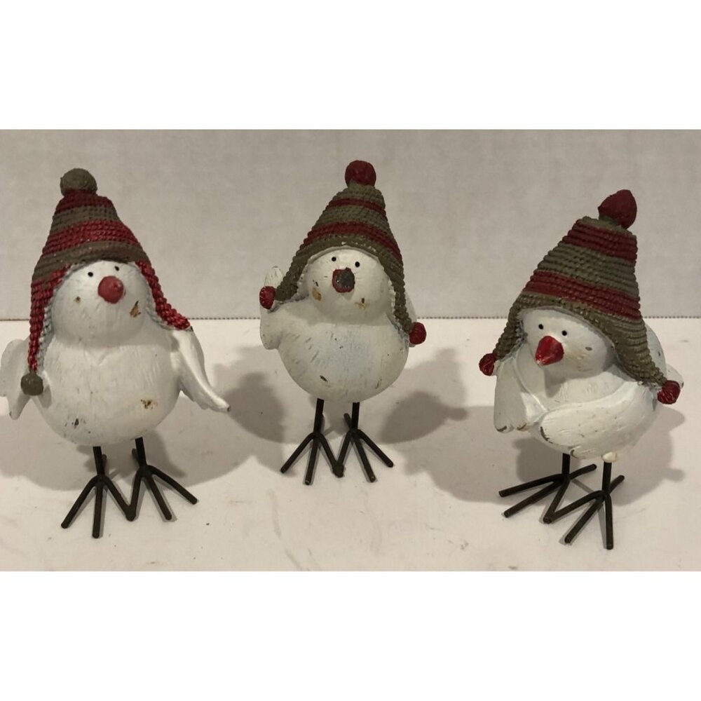 3 Adorable Cold Water Creek Whimsy Winter Birds VTG.